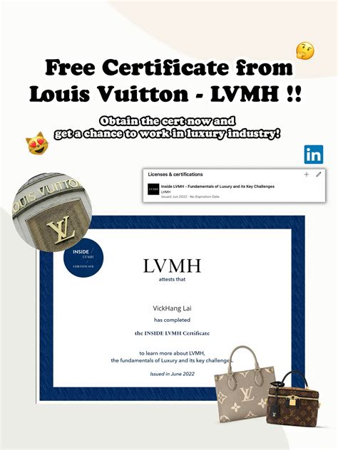 certificazione louis vuitton|Registrations Open for the October 2024 INSIDE LVMH Certificate!.